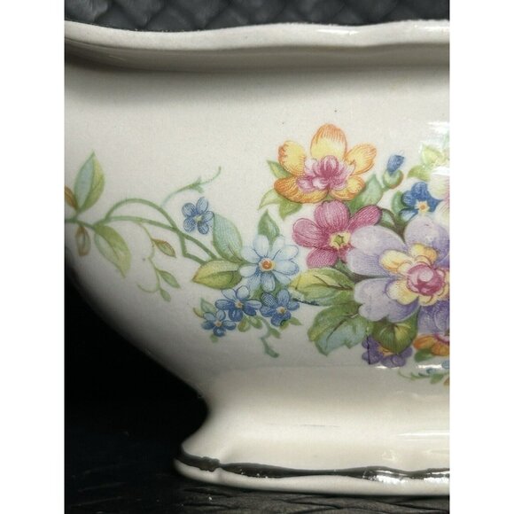 Carrollton Pottery Co. Antique Gravy Boat c1903-1937 Unique Flowers On Handle - Picture 9 of 15